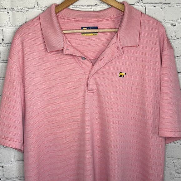 Men's XL Jack Nicklaus Pink Short Sleeve Golf Polo Shirt - Picture 2 of 8